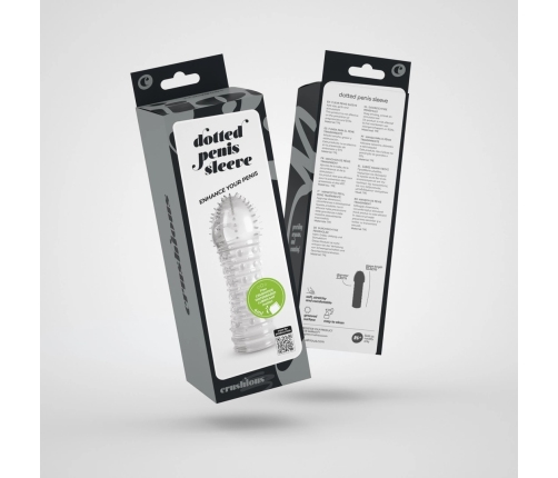 Crushious Dotted Intimate Enhancement Sleeve Transparent 15.5cm