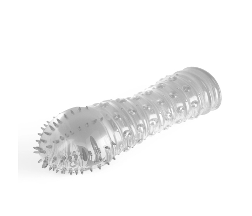 Crushious Dotted Intimate Enhancement Sleeve Transparent 15.5cm