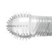 Crushious Ribbed Intimate Enhancement Sleeve Transparent 15.5cm