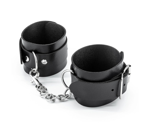 Punisher 8-Piece Bondage Accessory Set Black - Adjustable Faux Leather Kit