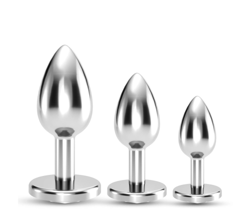 Crushious Bijou Wet Train Trio Set - 3 Metal Jewel Accessories Clear