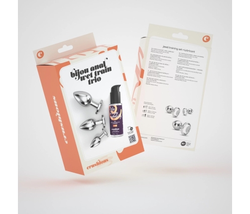 Crushious Bijou Wet Train Trio Set - 3 Metal Jewel Accessories Clear