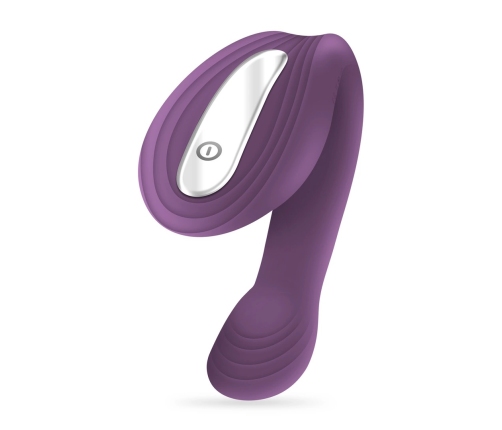 Crushious Pleasuriser Purple C-Shape Vibrator & Water-Based Lubricant 50ml