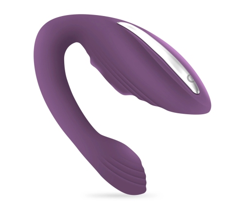 Crushious Pleasuriser Purple C-Shape Vibrator & Water-Based Lubricant 50ml