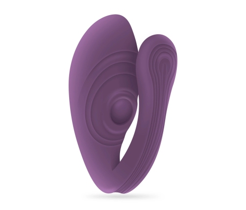 Crushious Pleasuriser Purple C-Shape Vibrator & Water-Based Lubricant 50ml