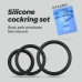 Bandoleros Silicone Ring Set Black - 3 Sizes, Flexible Medical-Grade