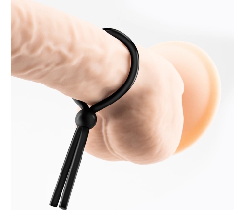 Crushious Billy The Ring Silicone Adjustable Intimate Support Ring Black 12.5cm