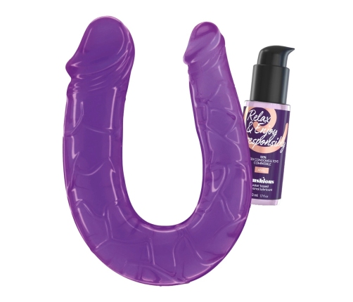Crushious Deep Diver Intimate System with Double-Ended Model & Anal Lubricant 50ml Purple
