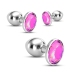 Crushious Bijou Pink Set - Trio of Metal Jewel Training Plugs, 3 Sizes