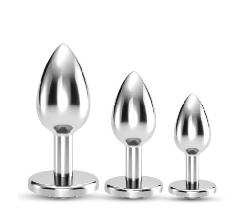 Crushious Bijou Black Trio - Set of 3 Metal Intimate Jewels, Different Sizes