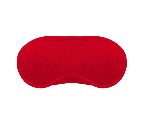 Crushious Satin Blindfolds Twin Pack Black/Red - Soft Elastic Design