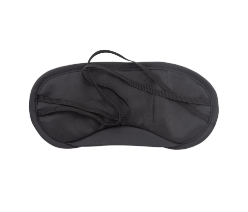 Crushious Satin Blindfolds Twin Pack Black/Red - Soft Elastic Design