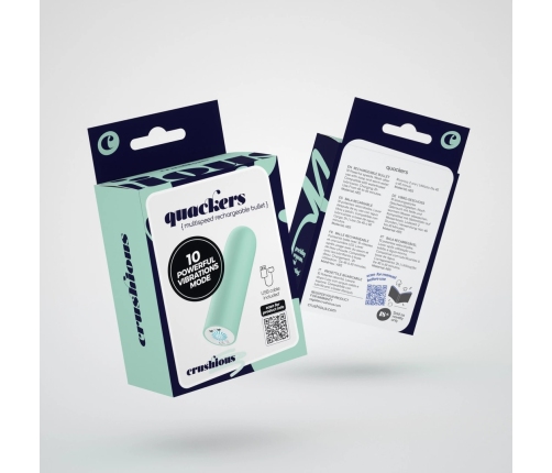 Crushious Quackers USB Rechargeable Mini Vibrating Device Mint Green