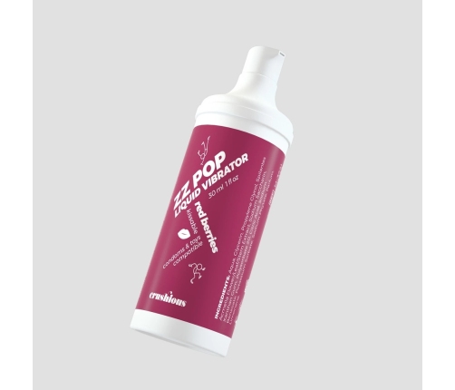 ZZ Pop Kissable Liquid Vibrator Red Berries 30ml - Flavored Stimulation Gel