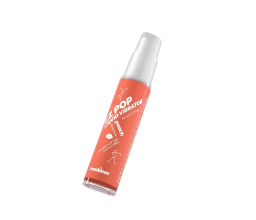 ZZ Pop Kissable Liquid Stimulation Gel Peach 10ml - External Use, Flavor
