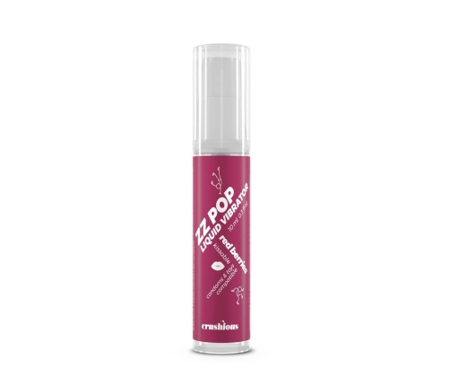 ZZ Pop Kissable Liquid Vibrator Red Berries 10ml - Aromatic Stimulating Gel
