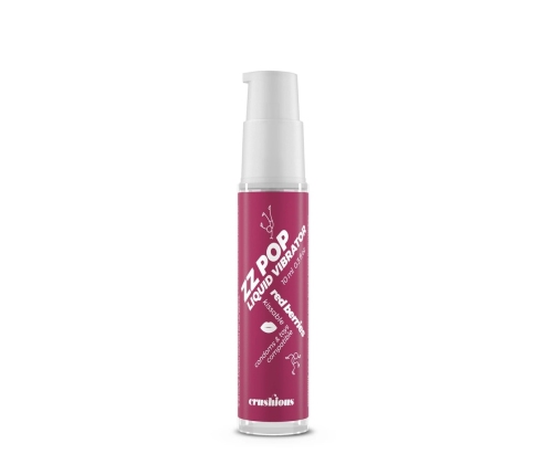 ZZ Pop Kissable Liquid Vibrator Red Berries 10ml - Aromatic Stimulating Gel
