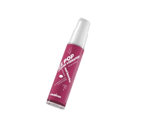 ZZ Pop Kissable Liquid Vibrator Red Berries 10ml - Aromatic Stimulating Gel