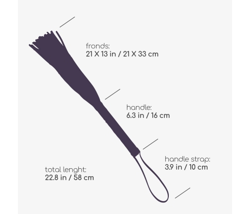 Crushious Floggy Black PU Leather Impact Tool 58cm