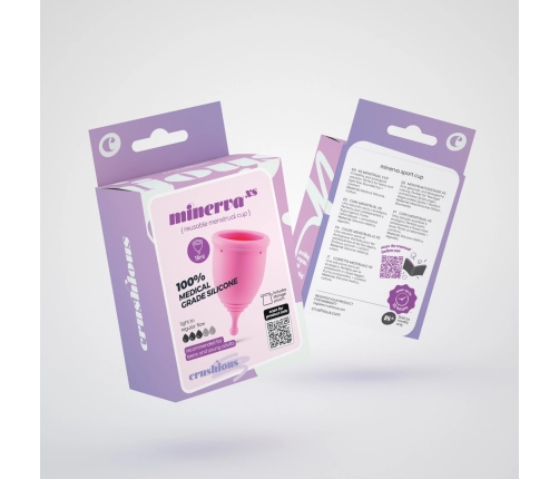 Minerva Menstrual Cup XS Pink - Medical Silicone with Storage Pouch