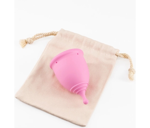 Minerva Menstrual Cups Set S & L Pink - Medical Silicone, Pouch Included