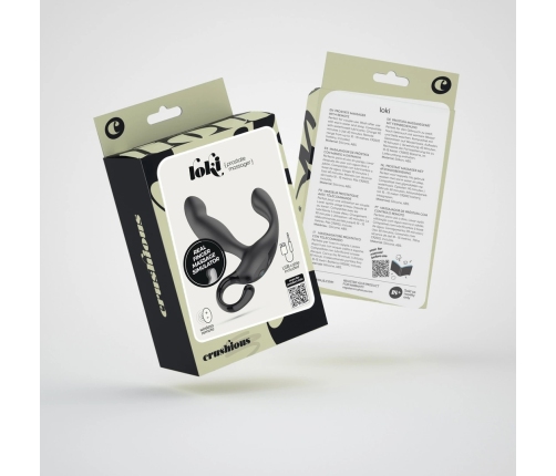 Crushious Loki Black Remote-Controlled Rechargeable Prostate Device