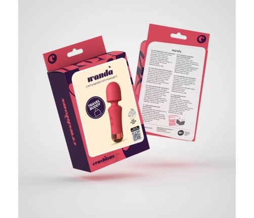 Crushious Wanda Mini Rechargeable Wand Massager Terracotta 12.5 cm