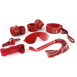 Dungeons and Maidens Red 8-Piece Adjustable Bonding Accessory Set Dungeons and Maidens Red 8-Piece Adjustable Bonding Accessory Set