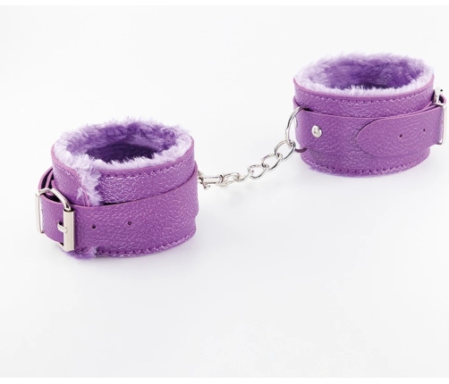 Dungeons & Maidens 8-Piece Restraint Set Purple Faux Leather & Plush