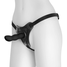 Crushious Snapper Adjustable Strap-on System Black 12.5cm Silicone