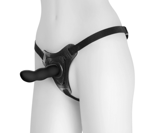 Crushious Snapper Adjustable Strap-on System Black 12.5cm Silicone