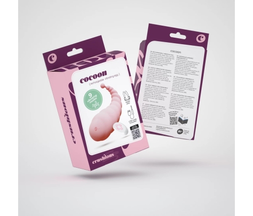 Crushious Cocoon Pink - Rechargeable Vibrating Egg & Wireless Remote