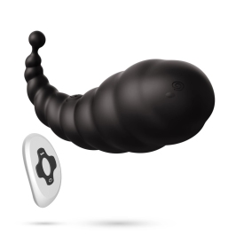 Crushious Cocoon Black - Wireless Rechargeable Vibrating System, 8.5cm