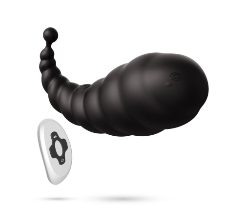 Crushious Cocoon Black - Wireless Rechargeable Vibrating System, 8.5cm