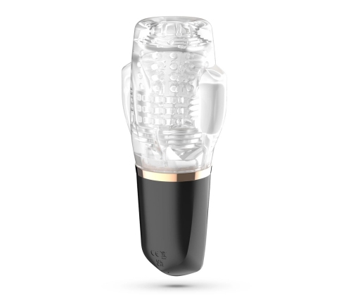 Crushious Quasar Transparent Intimate Device with Suction & Vibration, 20cm