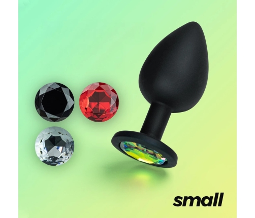 Crushious Camileo Small Black Plug - 4 Interchangeable Decorative Jewels
