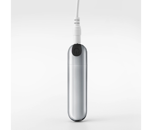 Crushious iMoan Rechargeable Vibrating Bullet Silver 10 Modes Compact