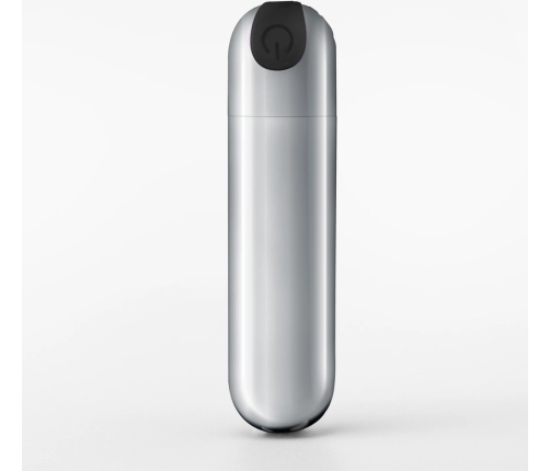 Crushious iMoan Rechargeable Vibrating Bullet Silver 10 Modes Compact