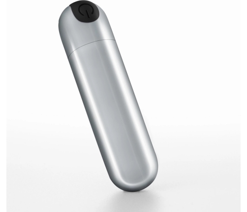 Crushious iMoan Rechargeable Vibrating Bullet Silver 10 Modes Compact