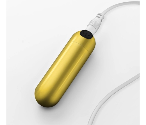 Crushious iMoan Golden Rechargeable Compact Vibrating Bullet 10 Modes
