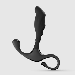 Crushious Djinn Silicone Prostate Stimulator Black 10.5cm Ergonomic Design