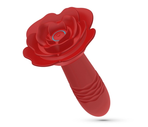 Crushious Romeo Intimate Rose Plug Red with Thrust & Remote Control, 14.2 cm