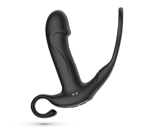 Crushious Magoo Black - Vibrating Thrusting Intimate System with Ring & Remote