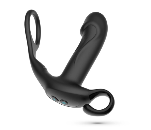 Crushious Magoo Black - Vibrating Thrusting Intimate System with Ring & Remote