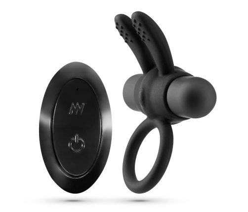 Crushious Nacho Black Intimate Ring with Remote Control Rechargeable