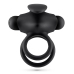 Crushious Thumper Double Vibrating Ring with Remote - Black, Silicone, 8.5 cm