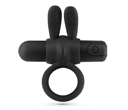 Crushious Wonka Black Ring with Rechargeable Vibrating Bullet 7.5 cm