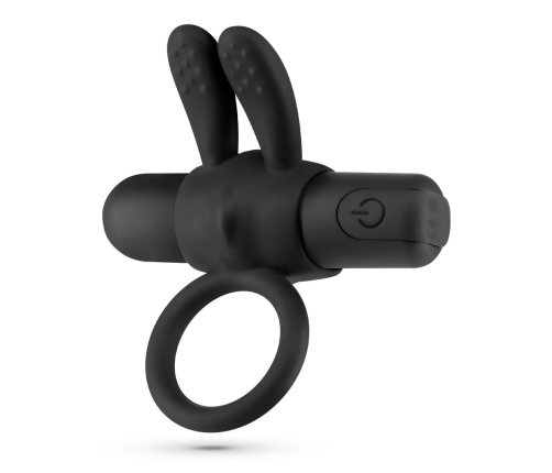 Crushious Wonka Black Ring with Rechargeable Vibrating Bullet 7.5 cm