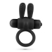 Crushious Pluto Silicone Ring with Vibrating Bullet Black 7.6cm