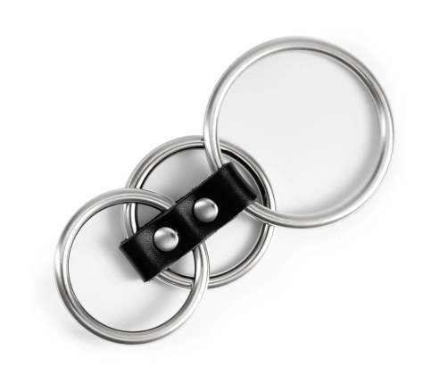 Crushious Saruman Metal Ring Set Silver - 3-Piece, Adjustable Sizes